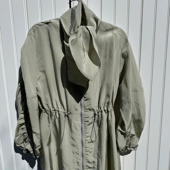 Rodebjer Leandra Over Coat Lightweight Jacket Clay Gray Grey NWT $550 XS Trench - Picture 8 of 16